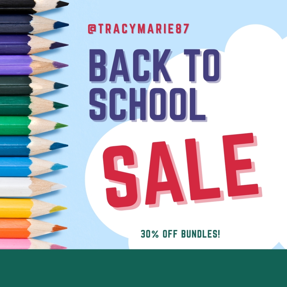 Back to School Sale! 30% off Bundles!